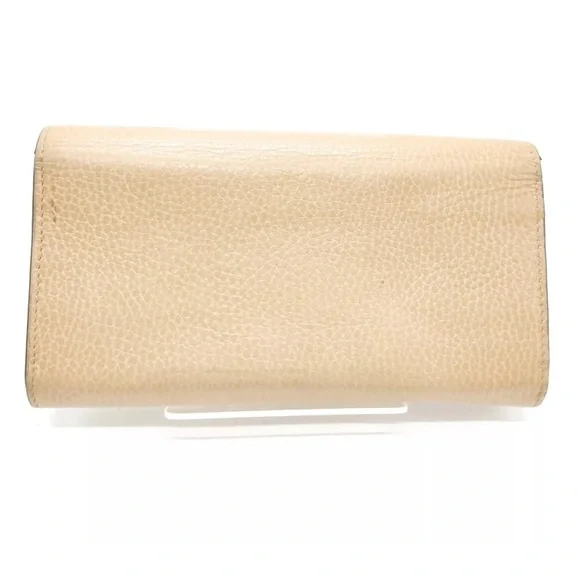 Gucci Long Wallet Beige Leather - Picture 2 of 9